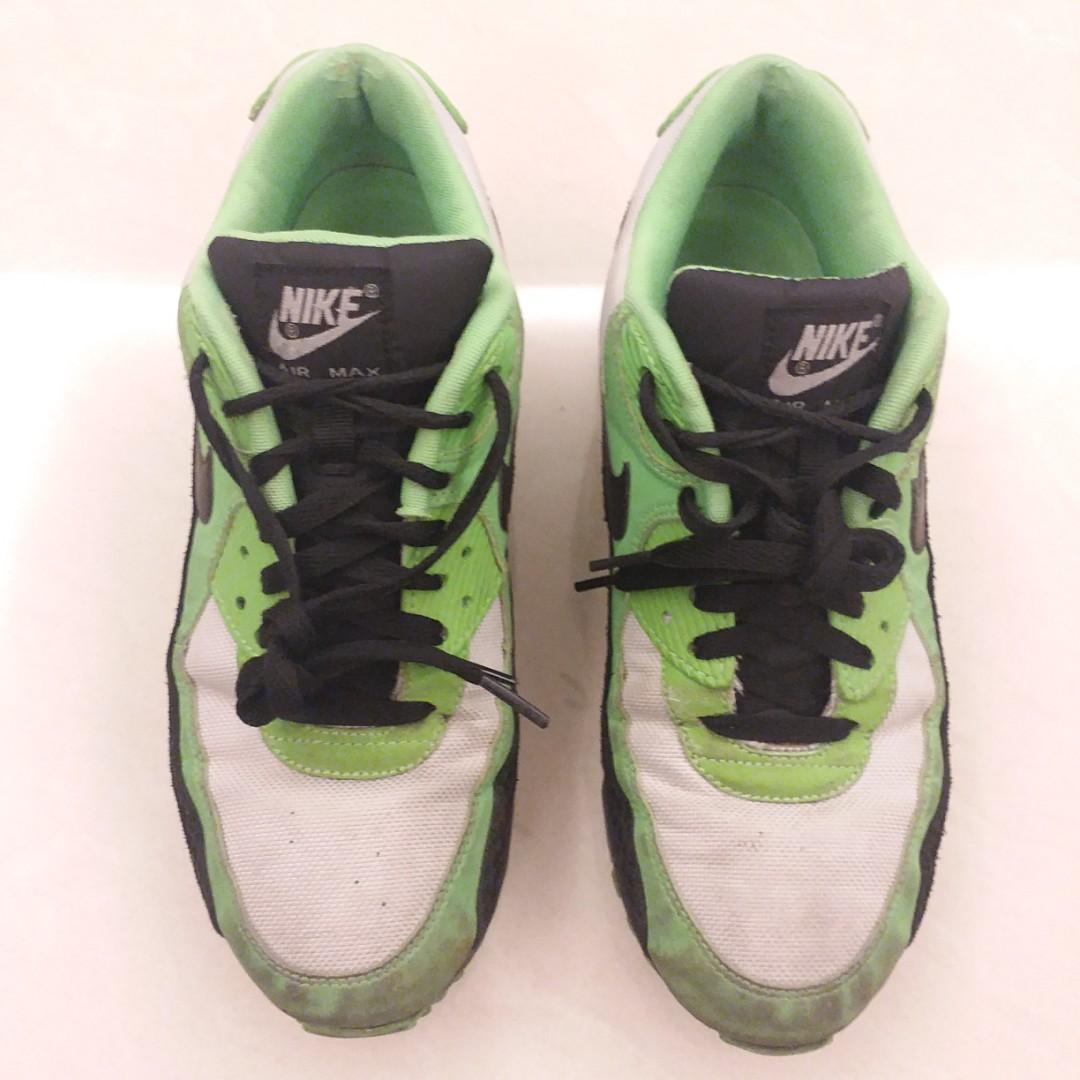 nike air max 90 black and neon green