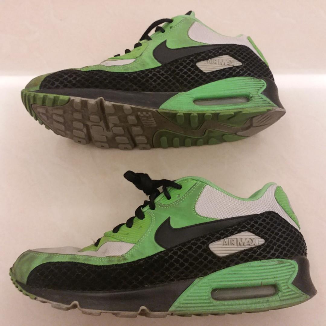 nike air max 90 black and neon green