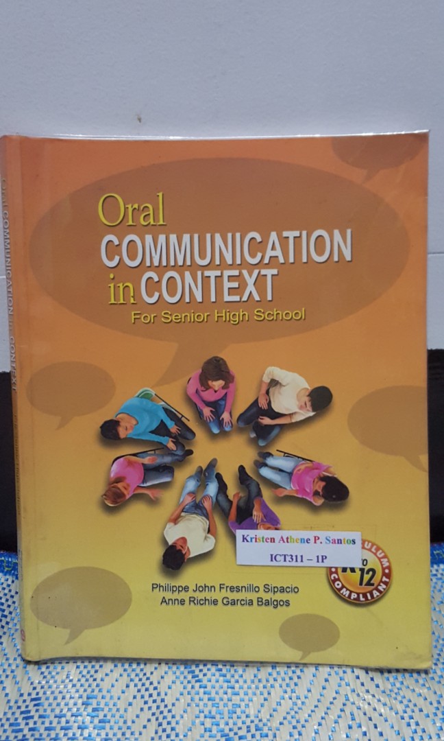 Oral Communication In Context Senior High School Books Textbooks On Carousell