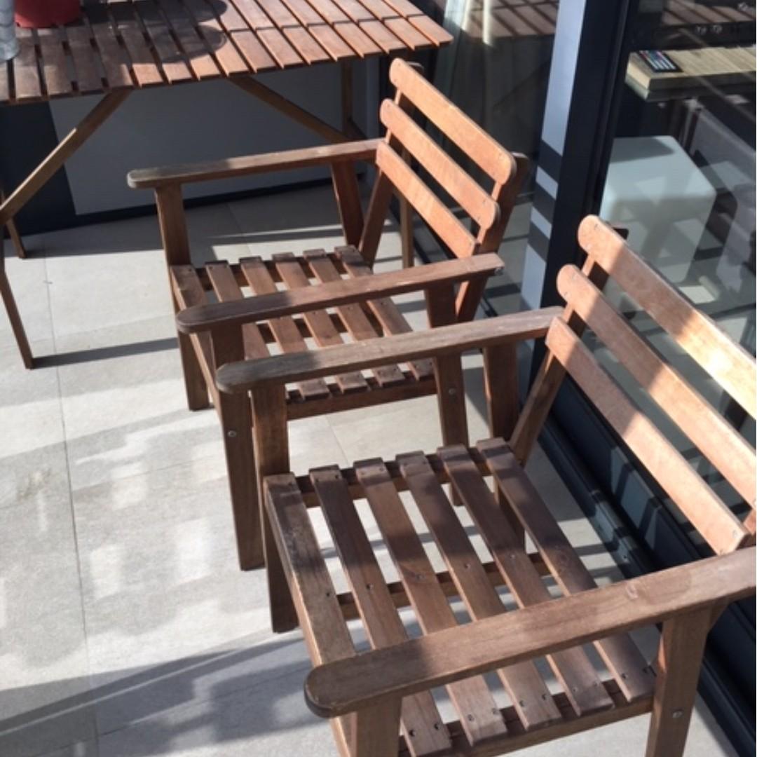 Outdoor dining set IKEA Falholmen Furniture Home Living