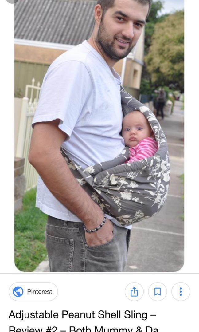 peanut shell baby carrier