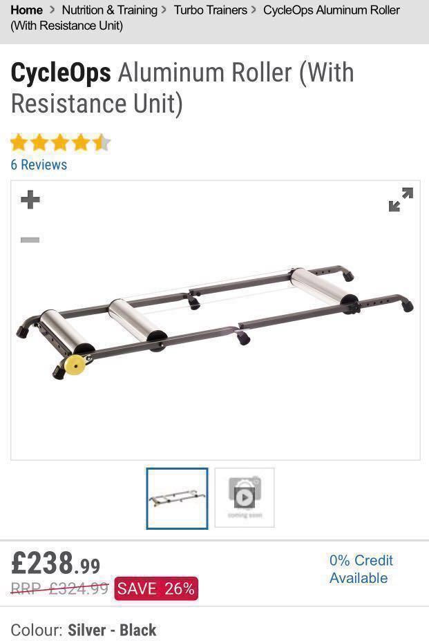 Cycleops rollers store