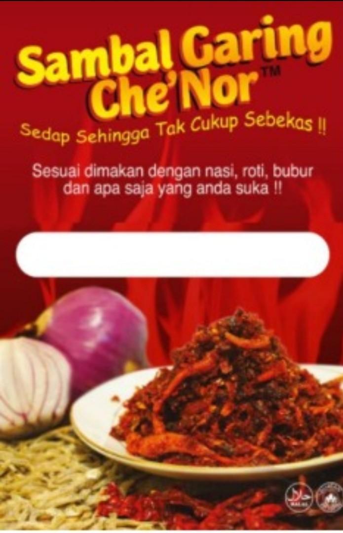 Sambal Garing Che Nor Food Drinks Instant Food On Carousell