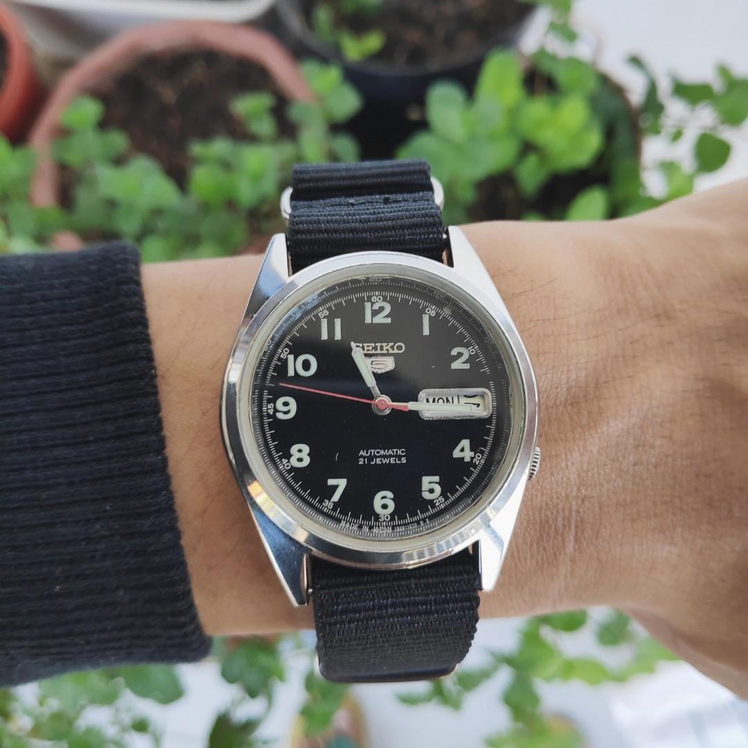 Seiko 5 military 7s26 on sale