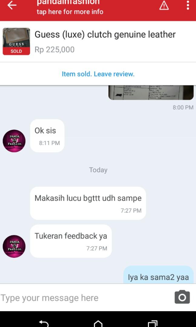 Sold Item Testimoni Thankyou Women S Fashion Women S Bags