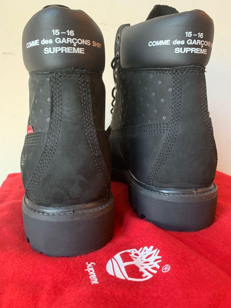 Supreme x CDG x Timberland 6” Boots, Men's Fashion, Footwear