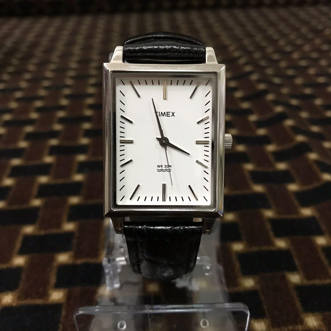 timex rectangular watch mens