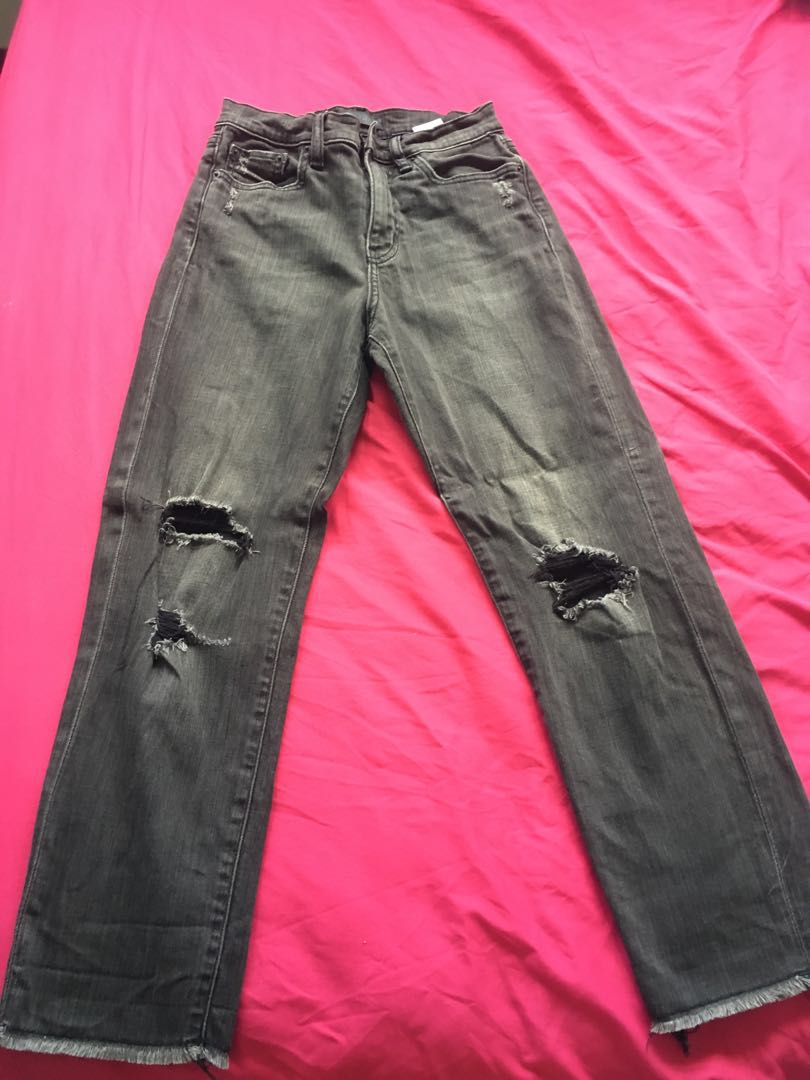 faded black boyfriend jeans