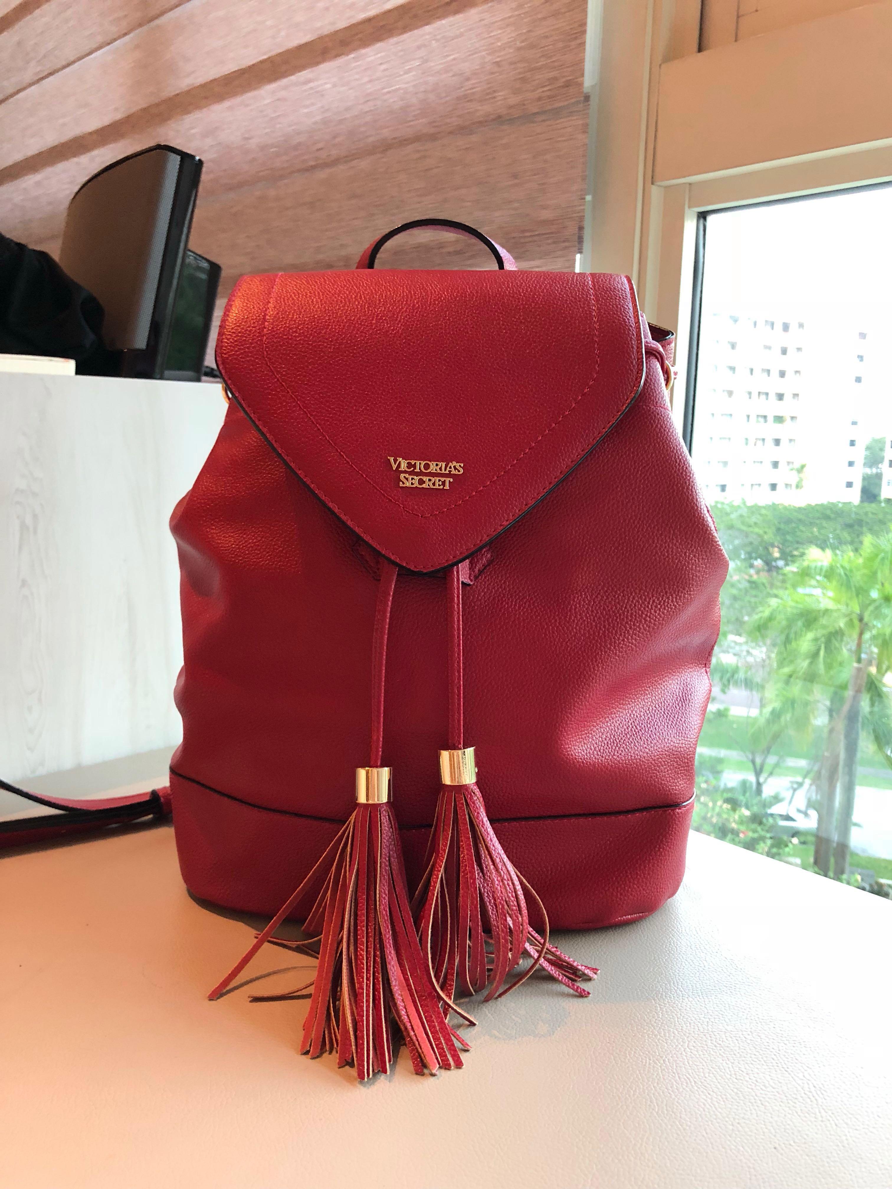 Red victoria cheap secret backpack