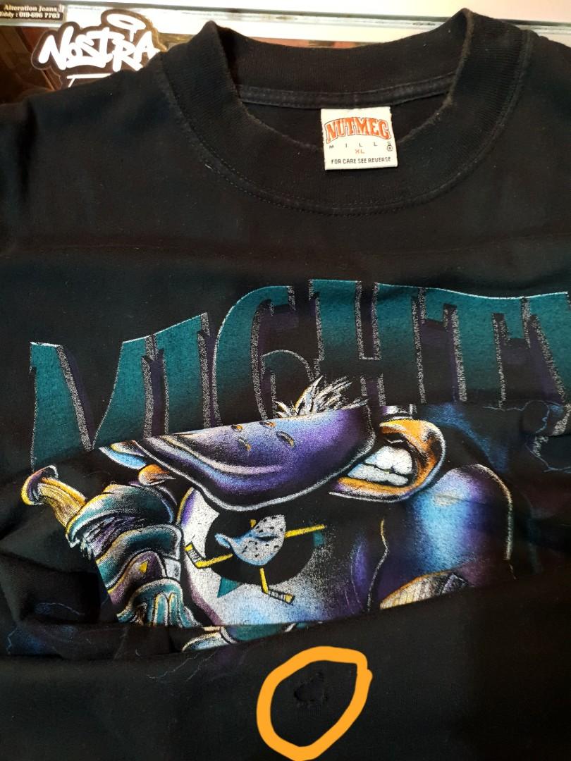 Vintage NHL (Nutmeg) - Mighty Ducks T-Shirt 1995 Large