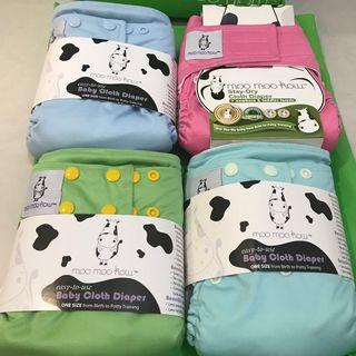 Brand New Moo Moo Kow Cloth Diapers
