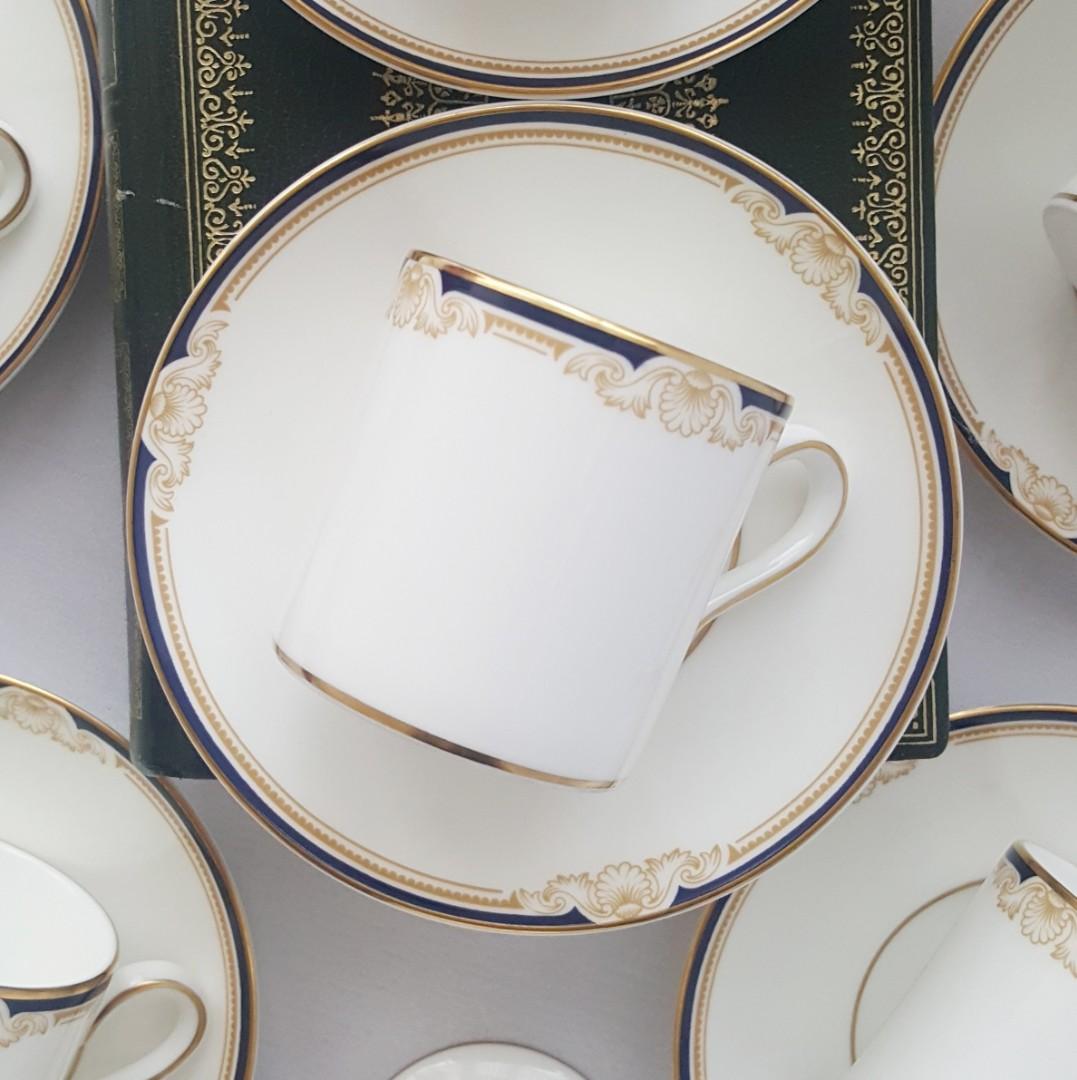 1980s Wedgwood Cavendish Coffee Set, Vintage China, Made in England