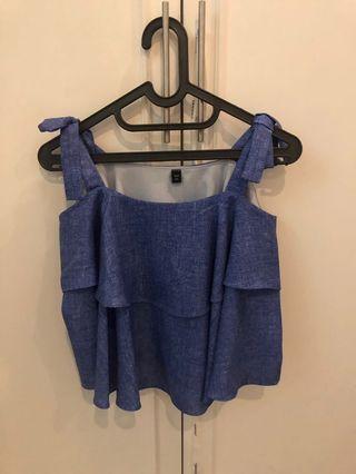 Crop top with bow
