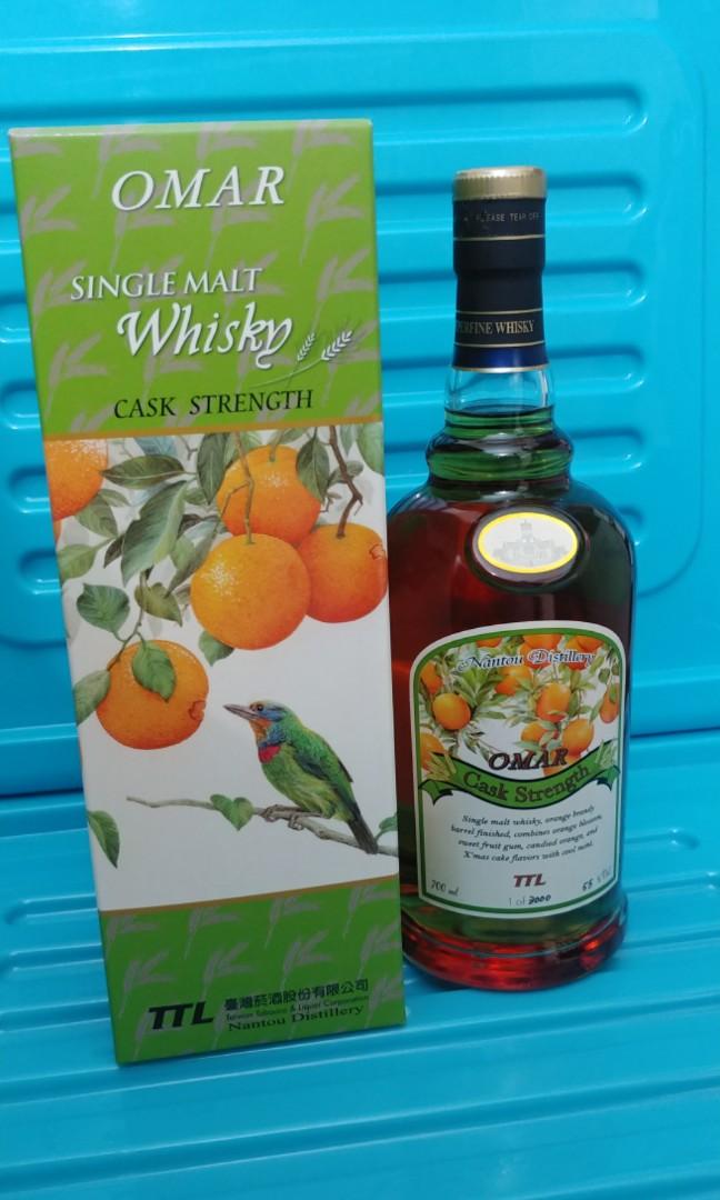 台灣威士忌omar柳丁橙南投原桶cask Stregth 嘢食 嘢飲 酒精飲料 Carousell