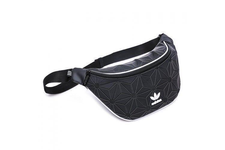 adidas fanny pack black and white