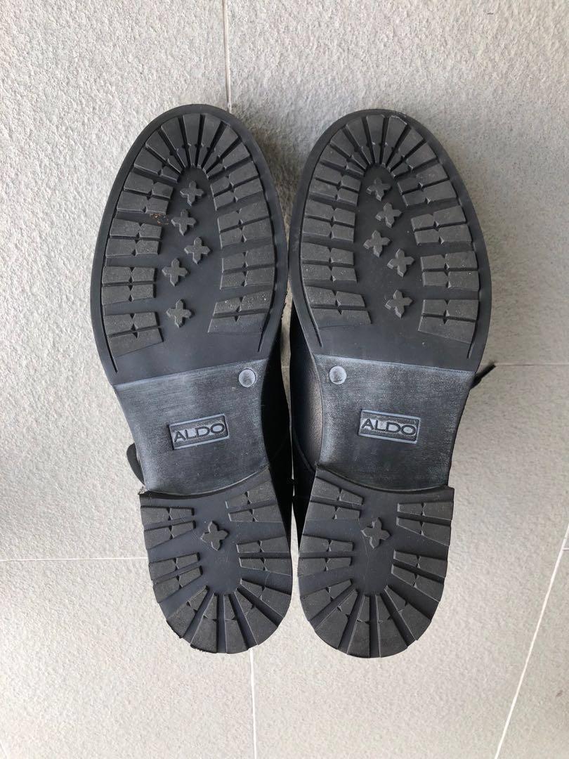 Aldo mens discount boots zipper