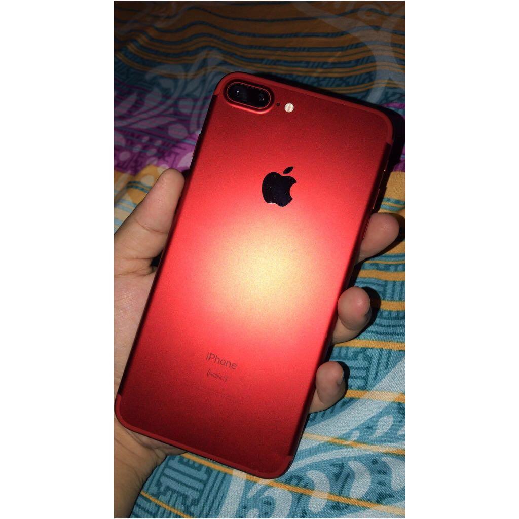 Apple Iphone 7 Plus 32gb Red Second Bergaransi Termurah Telepon Seluler Tablet Iphone Iphone 7 Series Di Carousell