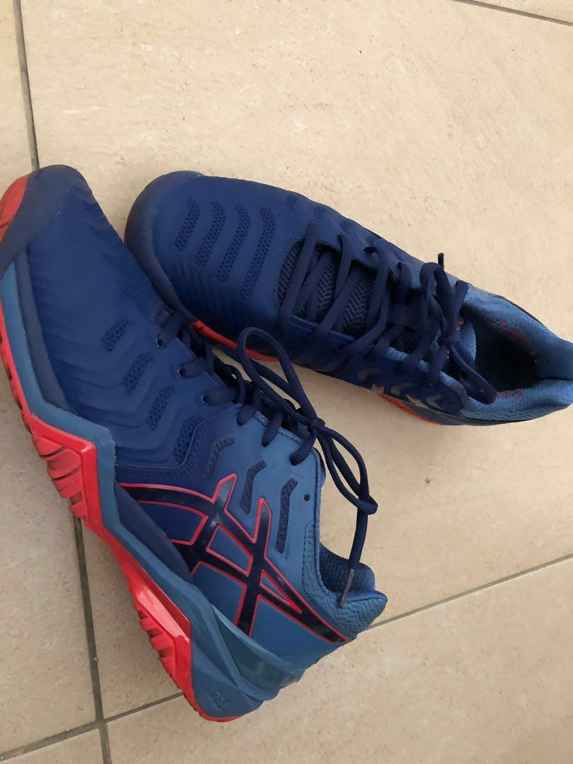 Asics gel resolution 7 blue print on sale
