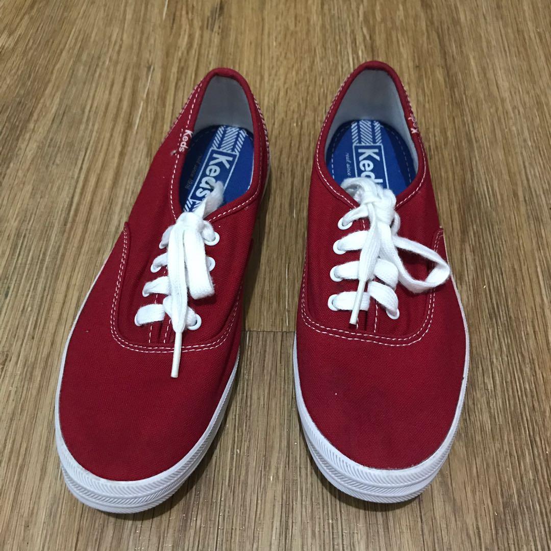 keds red shoes