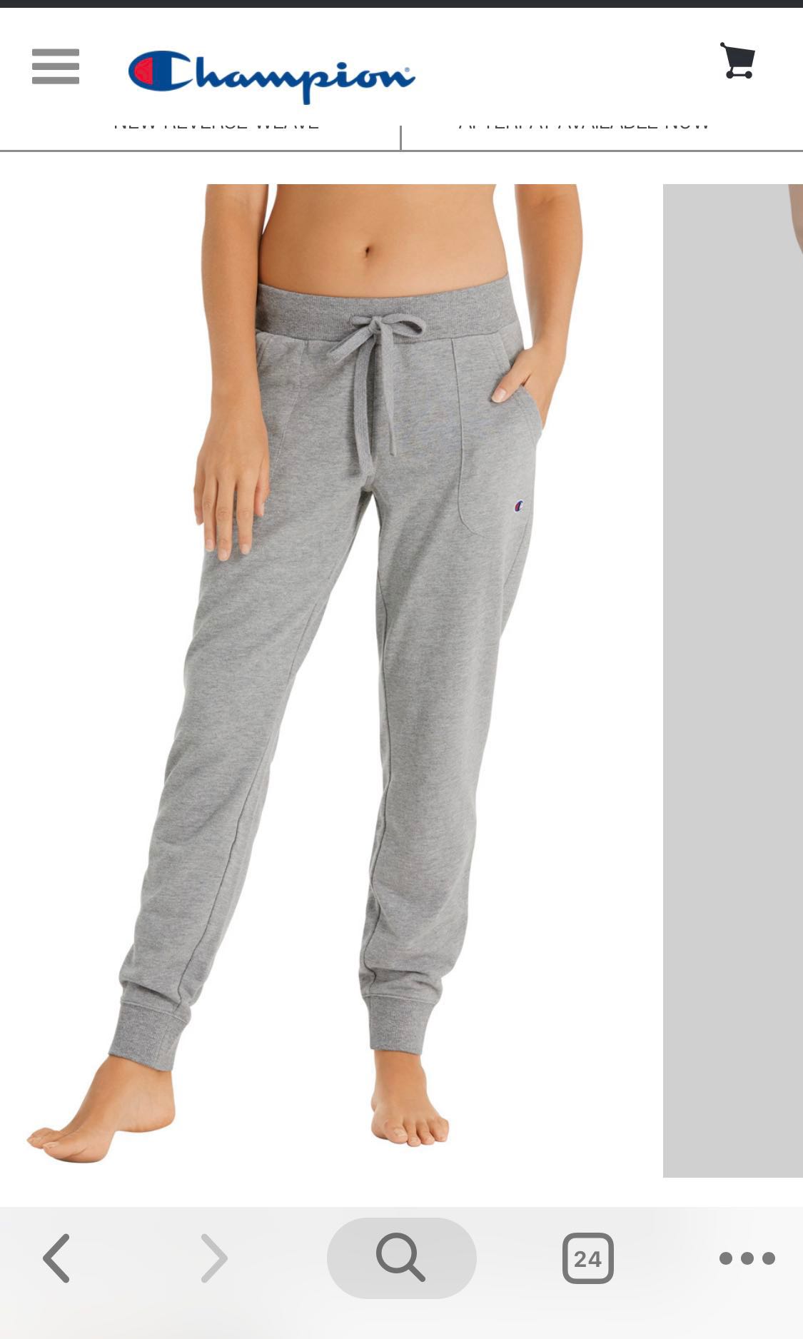 champion grey trackies