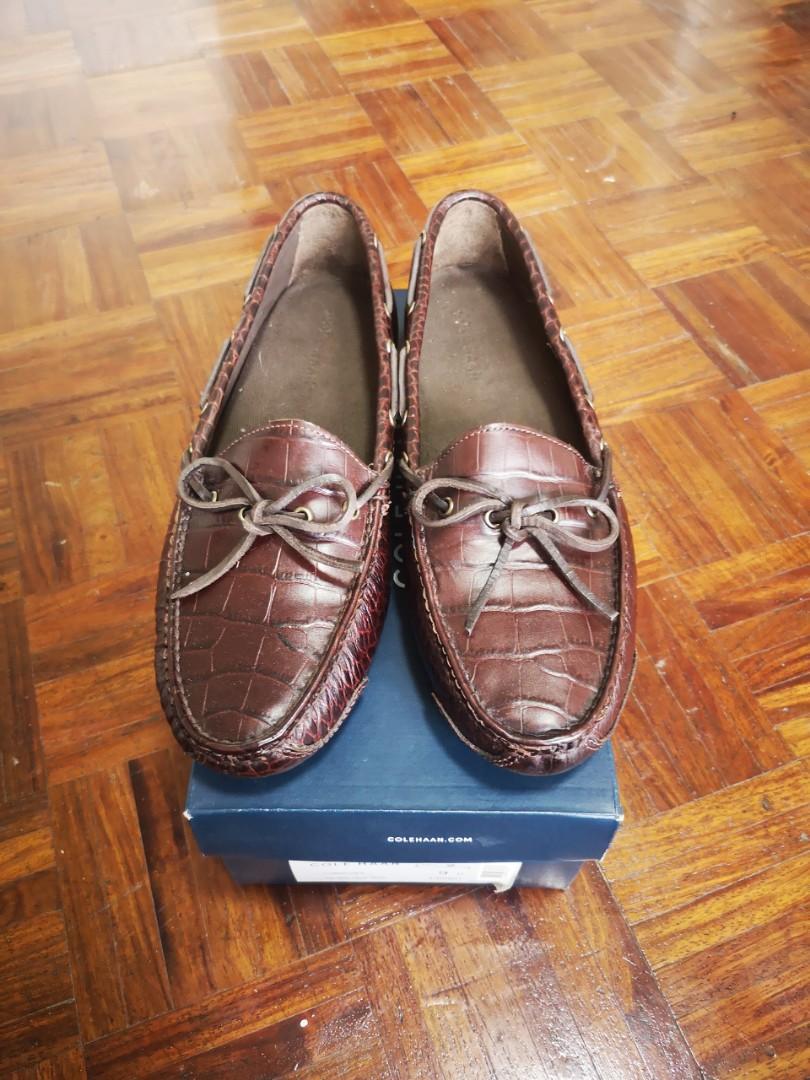 Cole Haan Gunnison II Brown Croc Leather