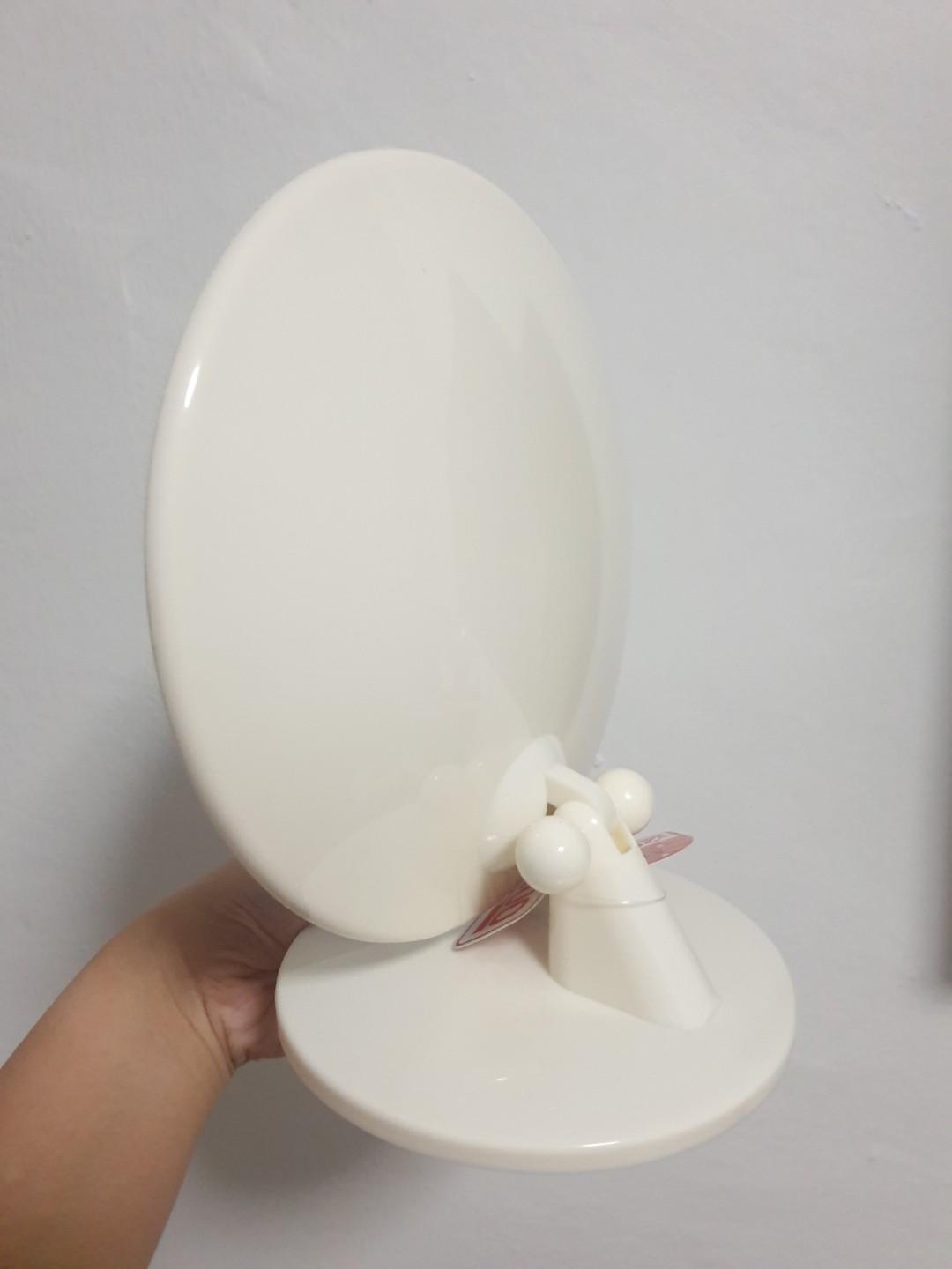 Daiso table mirror (WHITE), Everything Else on Carousell