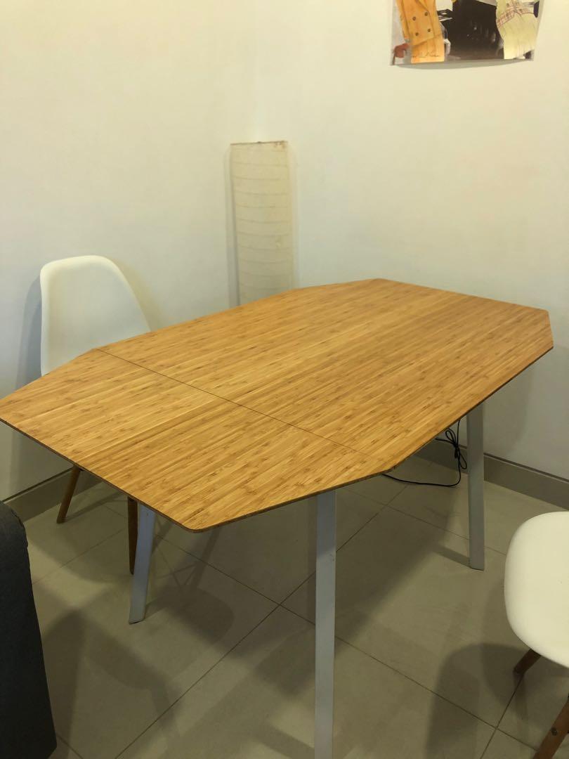 Dining Table - PS (Category: Tables & Sets) located in Singapore. Submitted by clement8585 (Listing ID 227974659, Image 2). Description: Retail up 299$ Convenient for small space Drop leaf table Dim 138/80cm x 106cm x 74cm Pick up from 12may onwards .