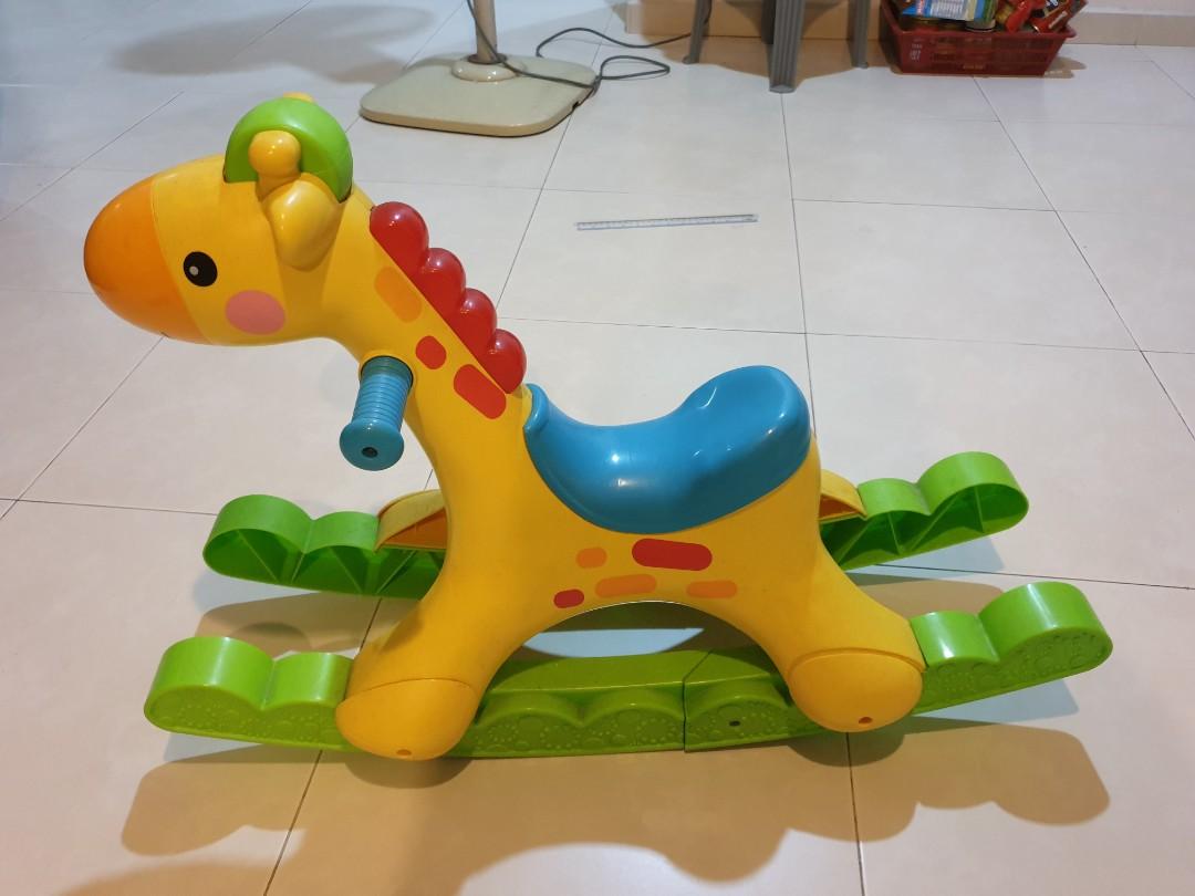 fisher price rocking horse plastic