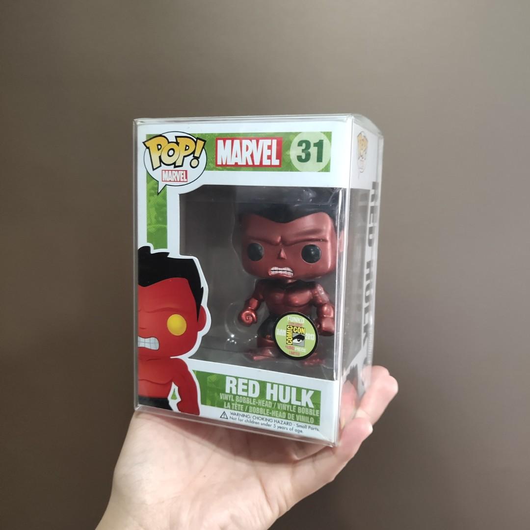 funko pop red hulk metallic