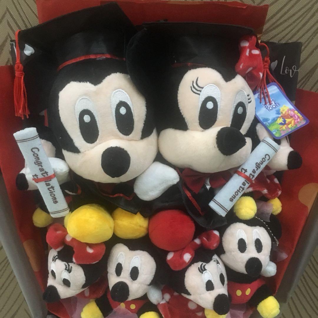 mickey graduation plush