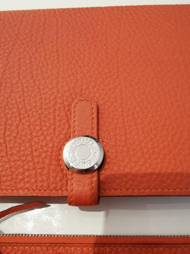 Authentic HERMES Dogon Duo 065732CK Wallet #260-004-185-3634