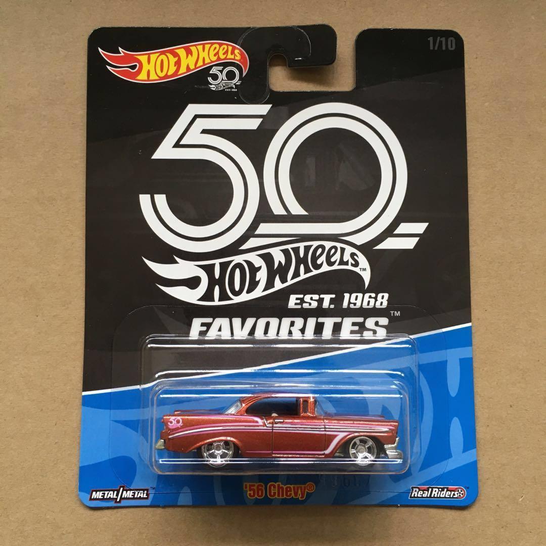 hot wheels 50th favorites 56 chevy
