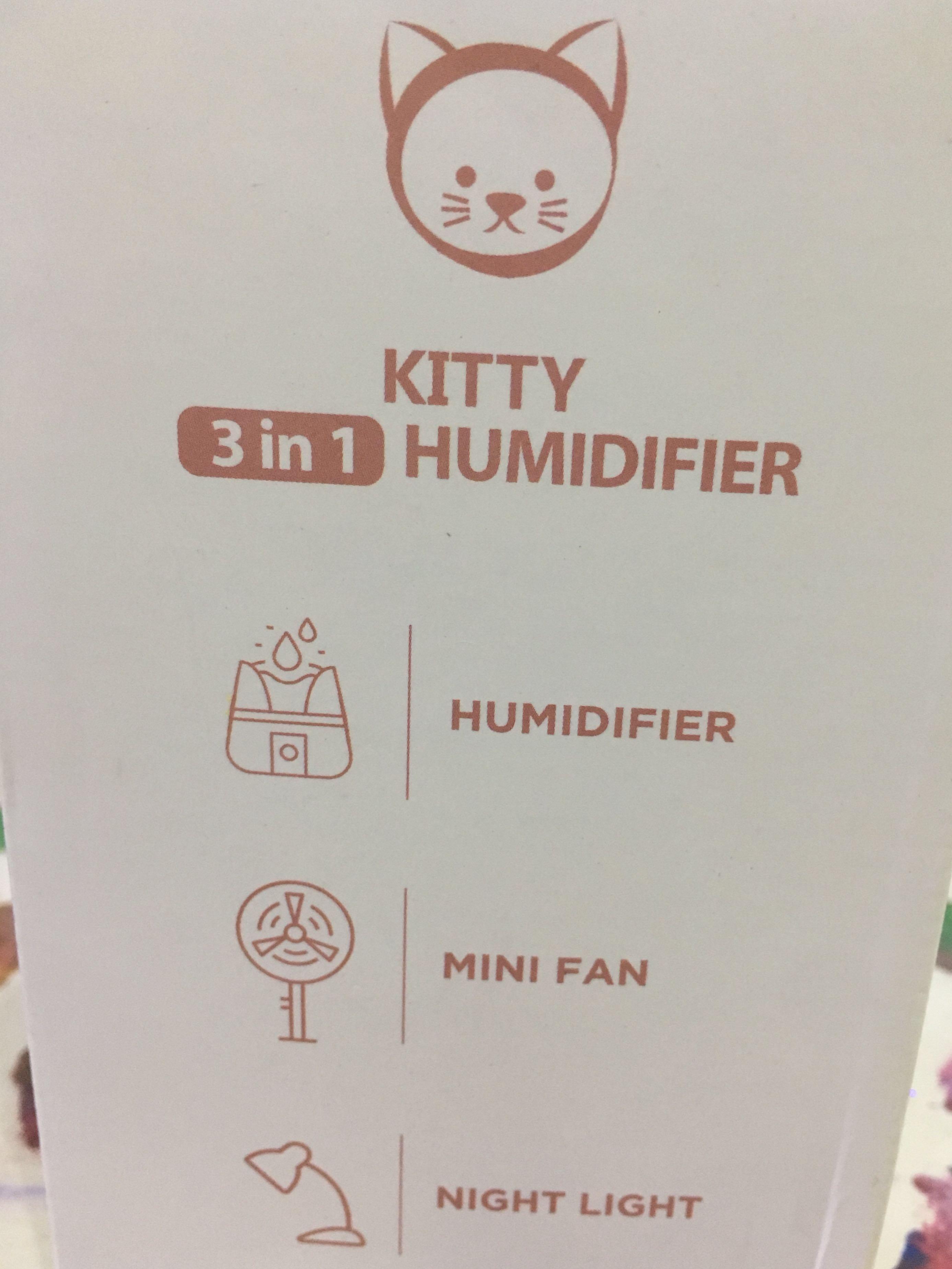 Kitty Humidifier 3 in 1 White colour, Everything Else on Carousell
