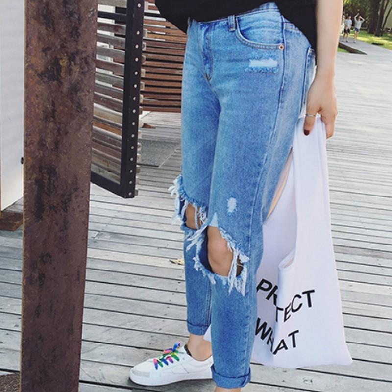 Girls ripped boyfriend on sale jeans