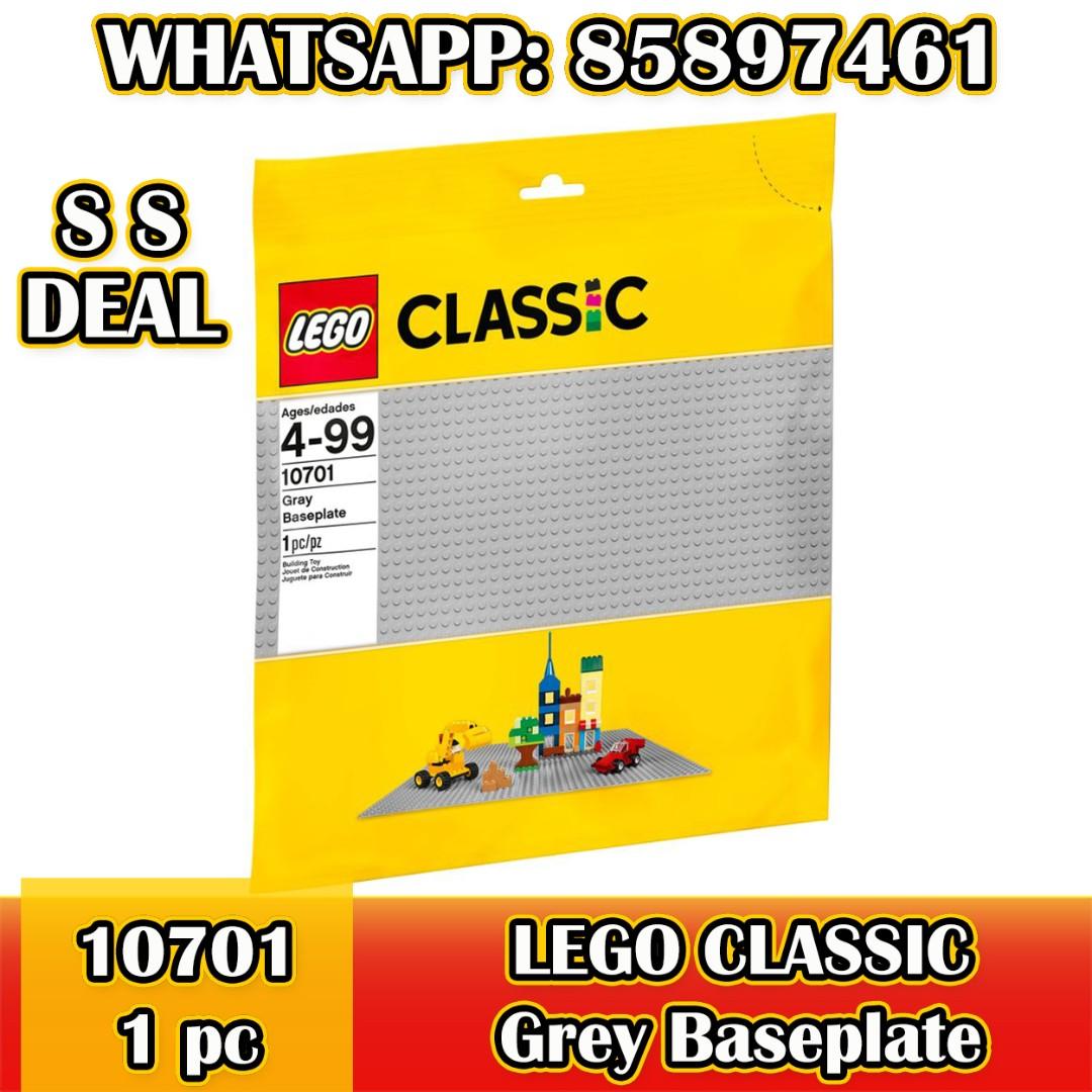 lego classic gray baseplate 10701