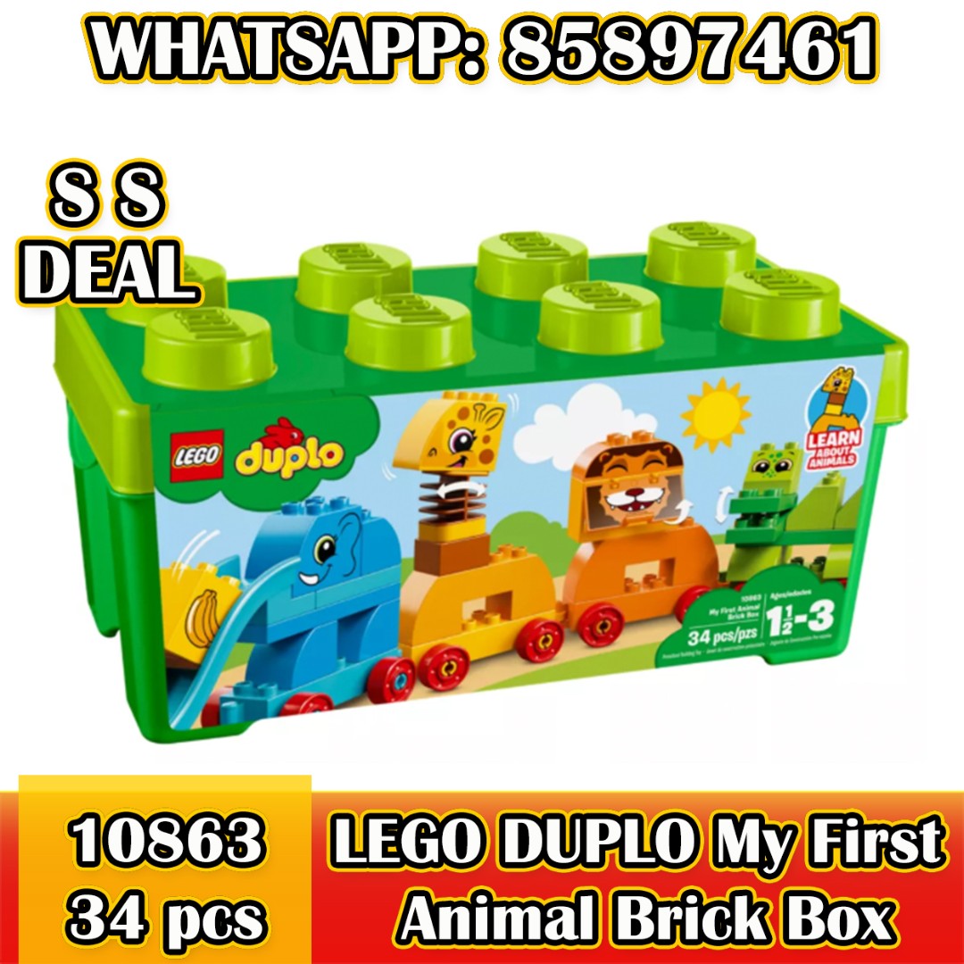 lego my first my first animal brick box 10863