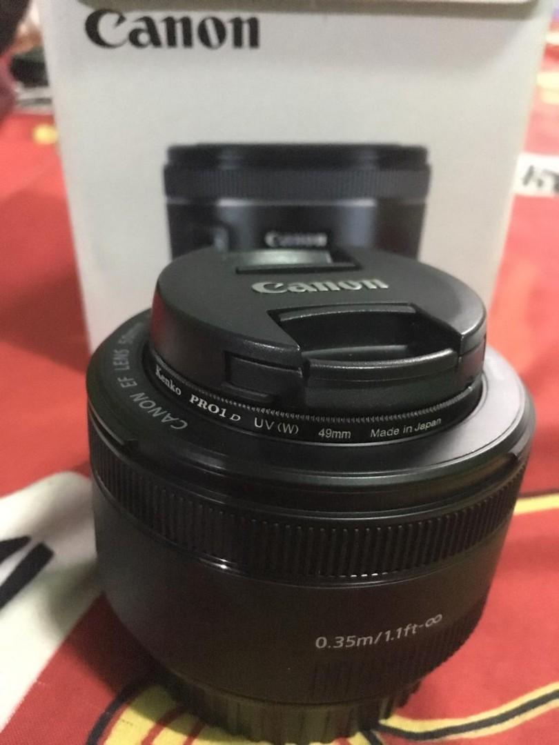 lensa fix canon 50mm f1 8 stm