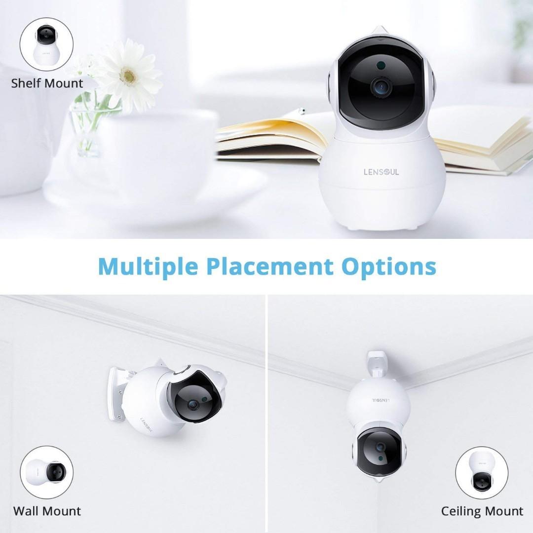 Lensoul IP Camera 1080P HD Security Camera Wireless IP Camera Built