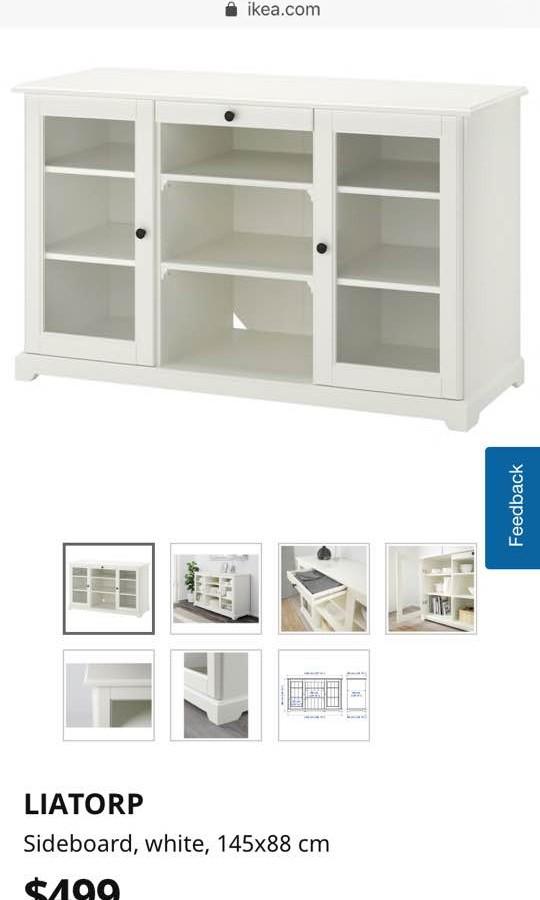 Liatorp sideboard, Furniture & Home Living, Furniture, TV Consoles on