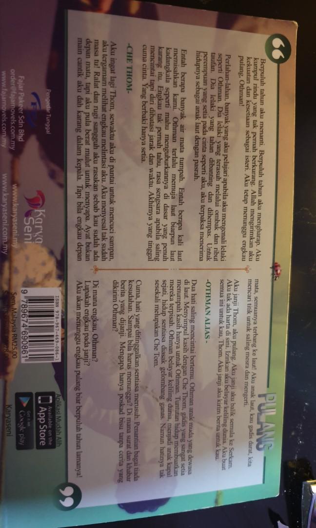 Malay Novel Pulang Hobbies Toys Books Magazines Children S Books On Carousell