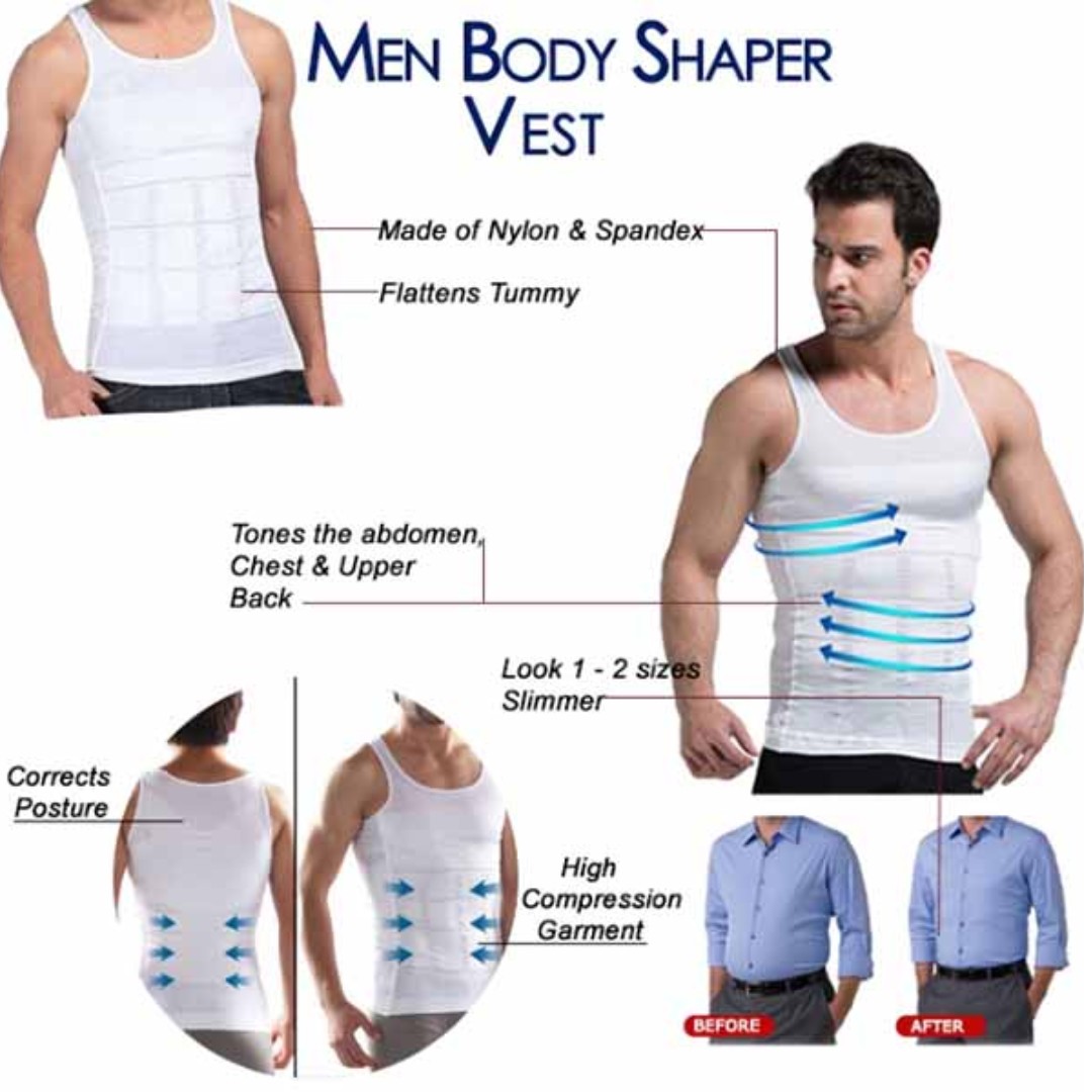Mens body clearance shaper vest