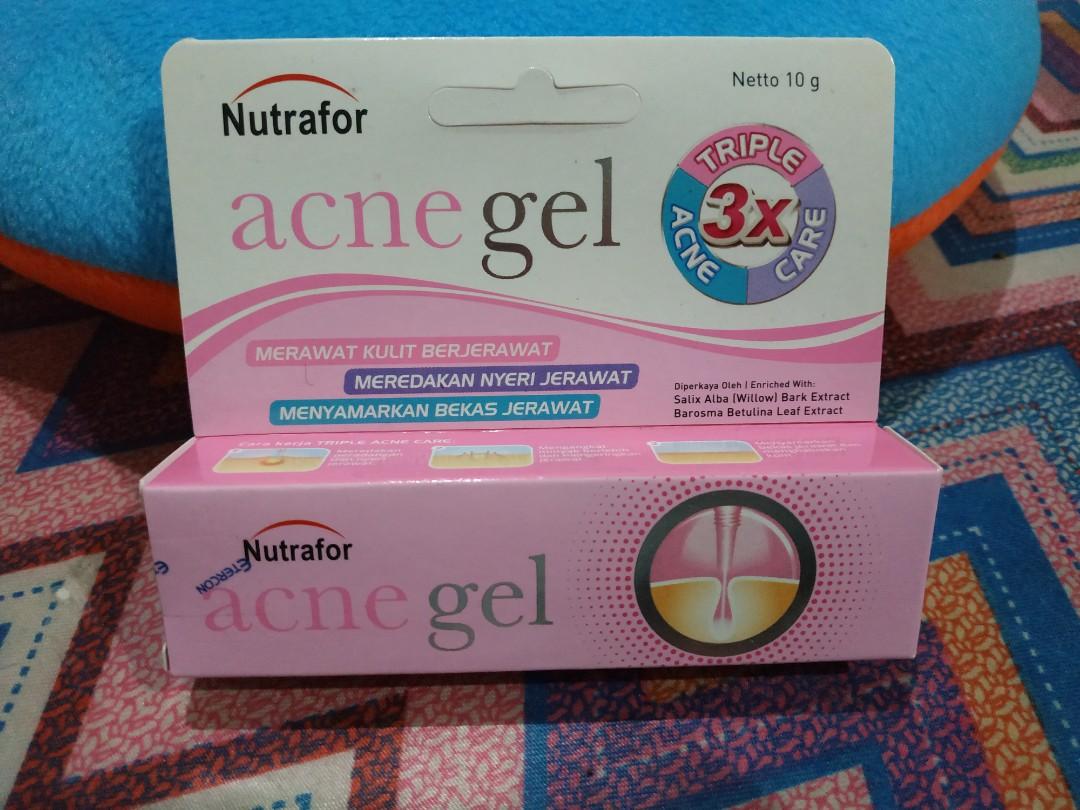 Nutrafor Acne Gel Kesehatan Kecantikan Kulit Sabun Tubuh Di Carousell