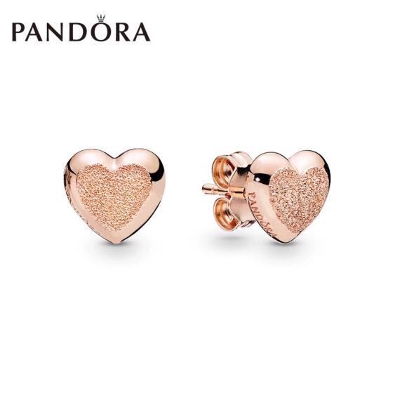 pandora rose gold studs