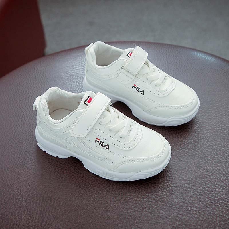 fila white shoes kids