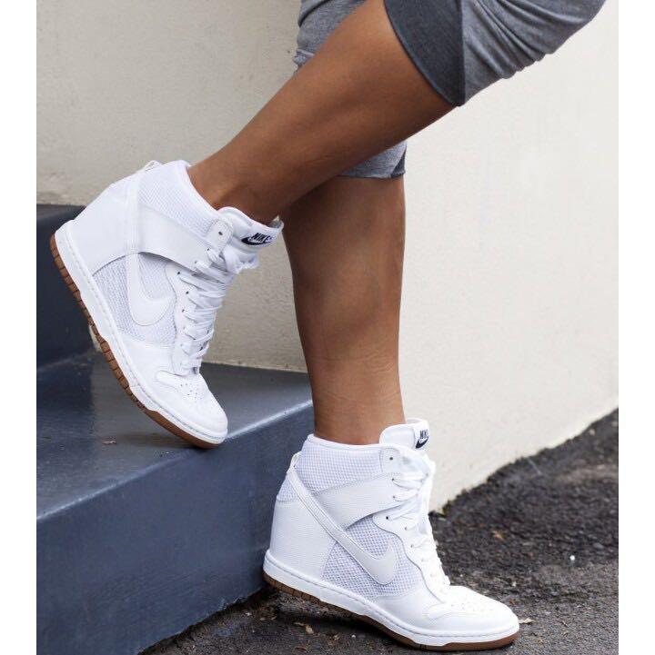 white platform sneakers high top