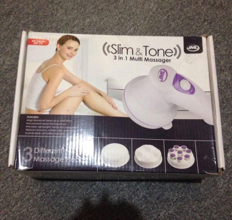 Slimming and Body massager (Category: Massage Devices) located in Pasay City. Submitted by snowscloset (Listing ID 227994606, Image 1). Description: slightly used hindi na nagagamit almost new good condition and clean .