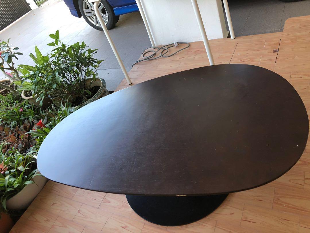 Solid Coffee Table from Lush (Category: Tables & Sets) located in Singapore. Submitted by weiweitg (Listing ID 219534394, Image 1). Description: Solid Coffee table from Lush. Somewhere scratches and chips at the corners which can be filed and varnished off Length around 120cm bigger side of the breath around 69cm..