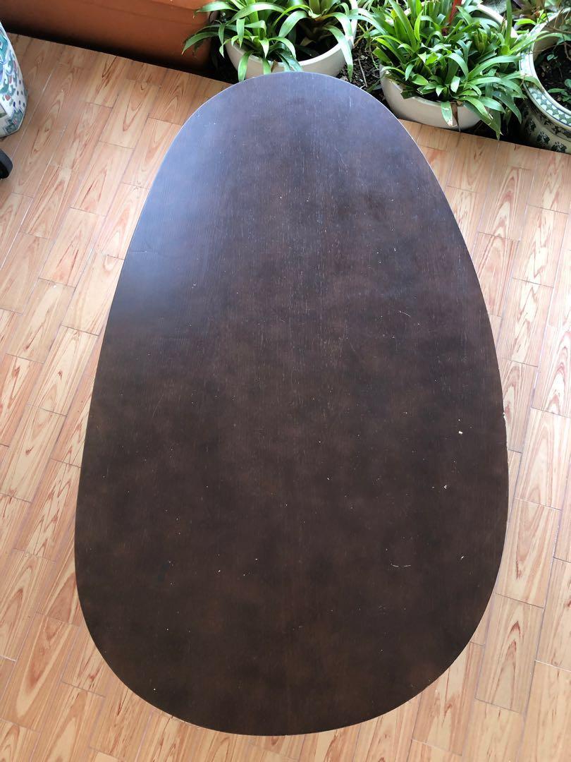 Solid Coffee Table from Lush (Category: Tables & Sets) located in Singapore. Submitted by weiweitg (Listing ID 219534394, Image 3). Description: Solid Coffee table from Lush. Somewhere scratches and chips at the corners which can be filed and varnished off Length around 120cm bigger side of the breath around 69cm..