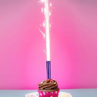 15CM Sparkling Fireworks Sparkler Happy Birthday Fountain Candles Set 6pcs