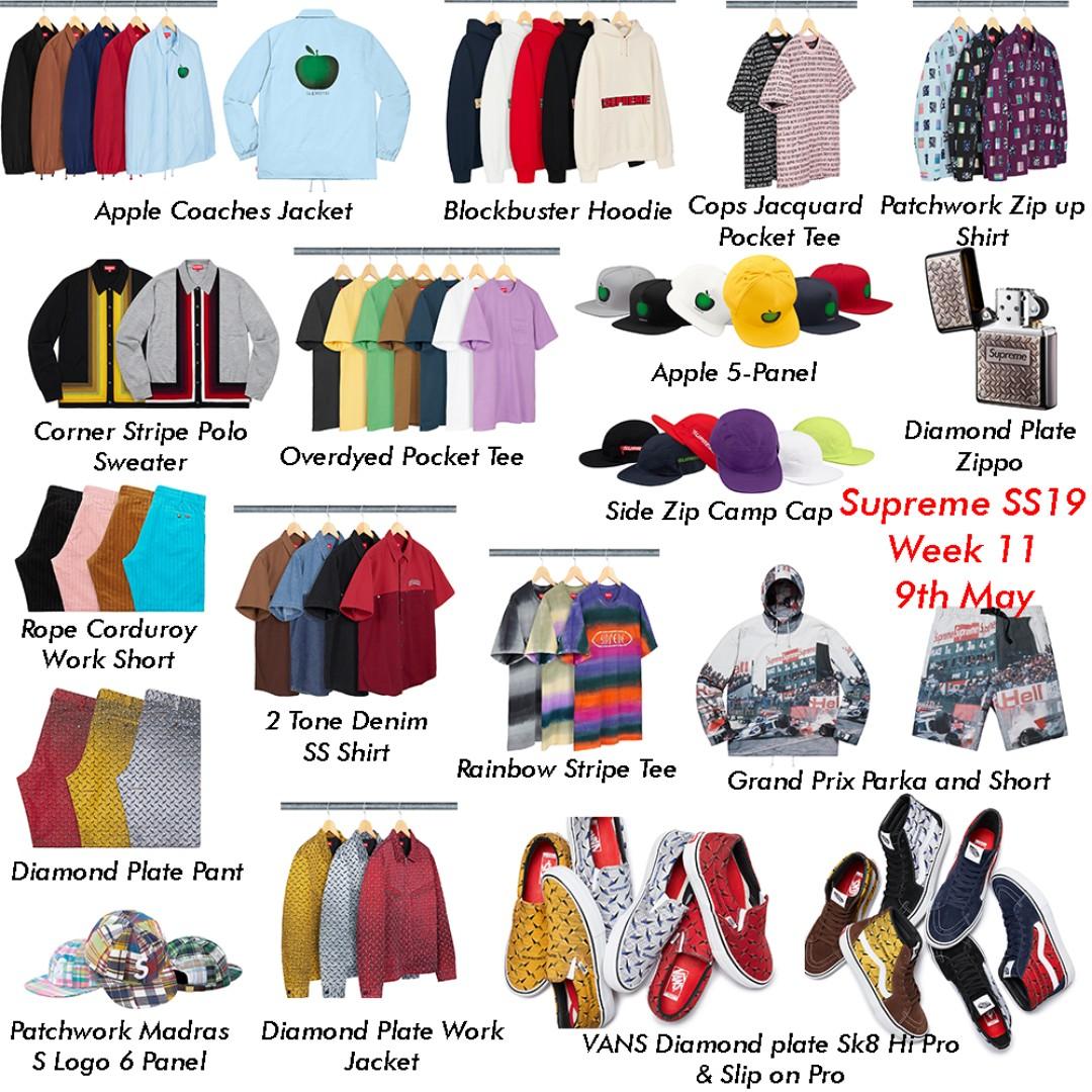 supreme diamond plate work jacket